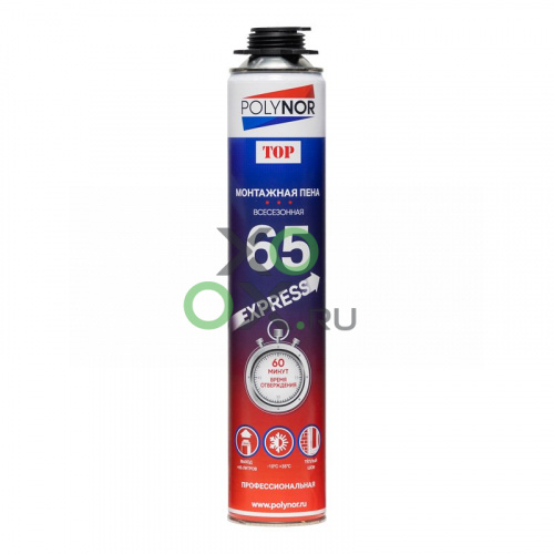 POLYNOR 65 Express foam профессиональная всесезонная пена, 850 мл POLYNOR 65 Express foam профессиональная всесезонная пена, 850 мл