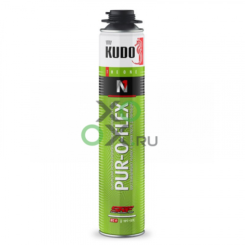 KUDO THE ONE PUR-O-FLEX высокоэластичная профессиональная всесезонная пена, 1000 мл